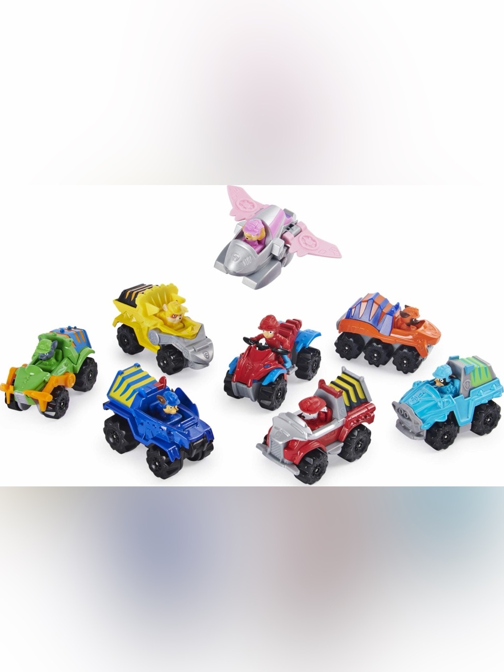 Paw Patrol Mini Vehicle Set with Red, Blue, Pink, Yellow Cars